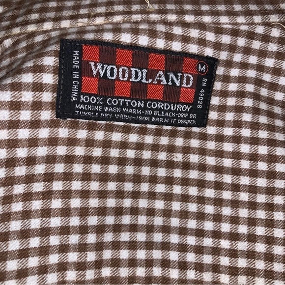 Vintage Woodland Corduroy Shirt, sz M - Picture 6 of 6